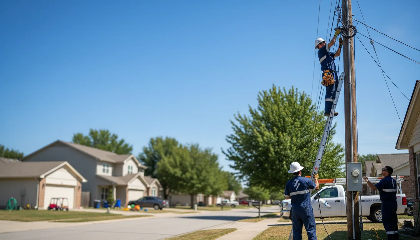 Residential electrician providing installation services in Wesley, IA